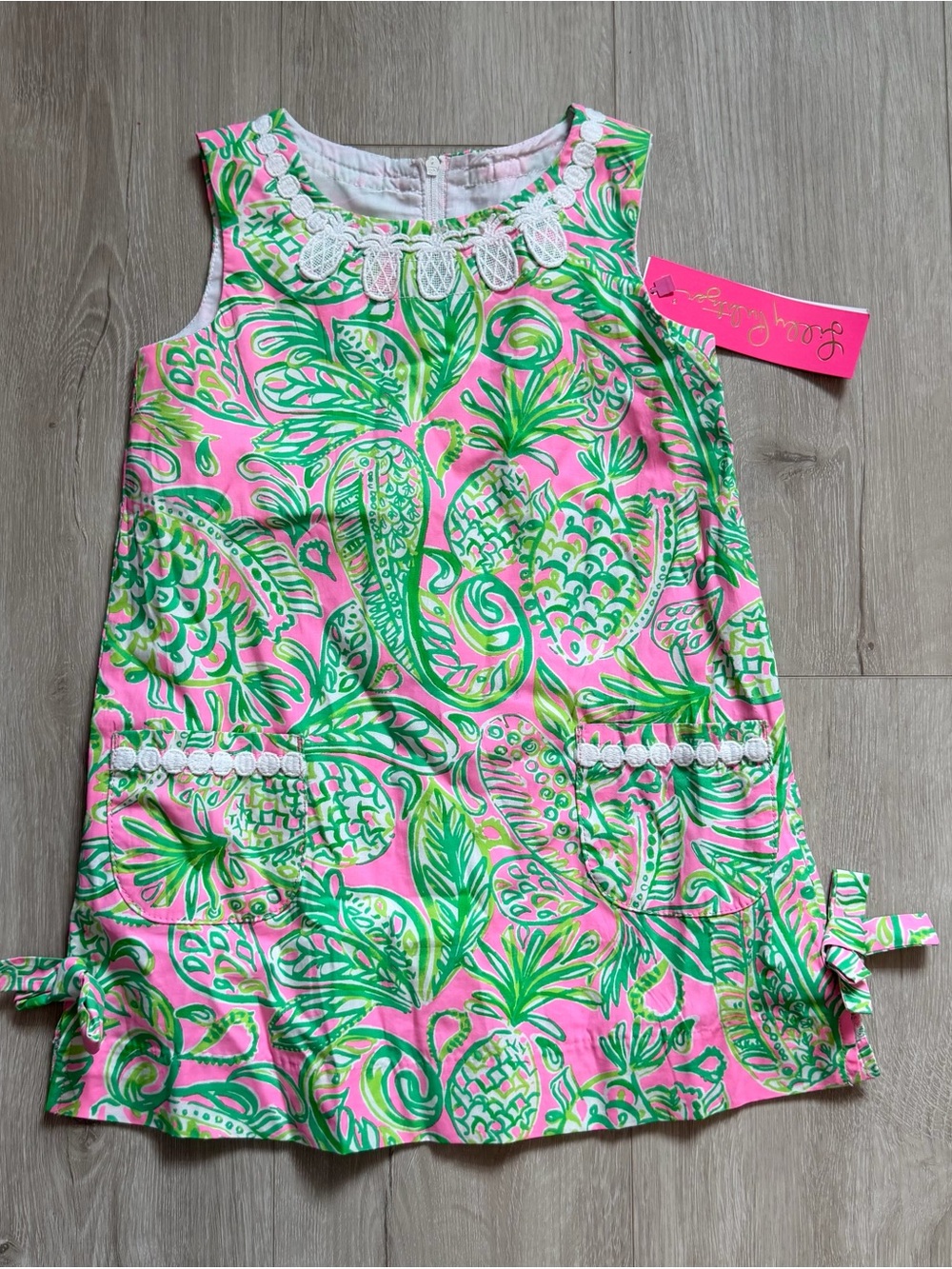 Lilly Pulitzer Girls Fins and Flippers Shift Dress, NWT